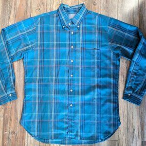 Made in USA Vintage Sir Pendleton wool dress shirt in teal